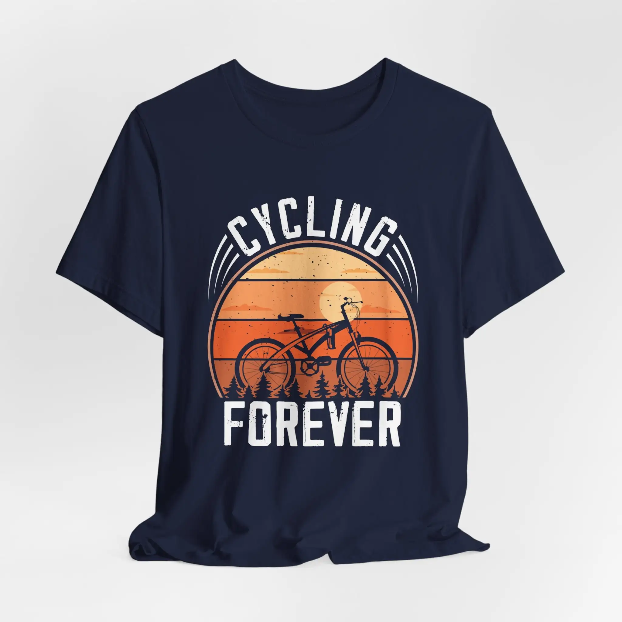Cycling Gear Apparel - Cycling Forever Mtb Cyclist Heavy Cotton