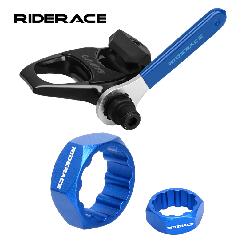 Mtb Pedals - 10T Bicycle Pedal Axle Spindle Lockring