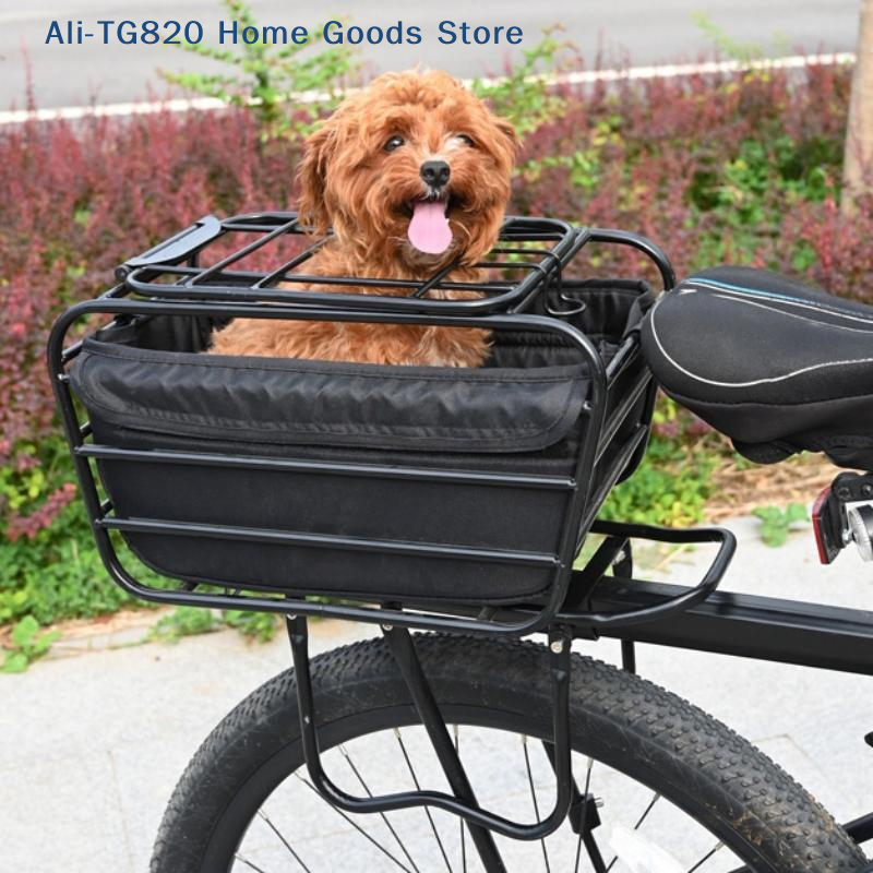 Bike Cargo Rack - [TG820]2-in-1 Dog Bike Basket For Rear