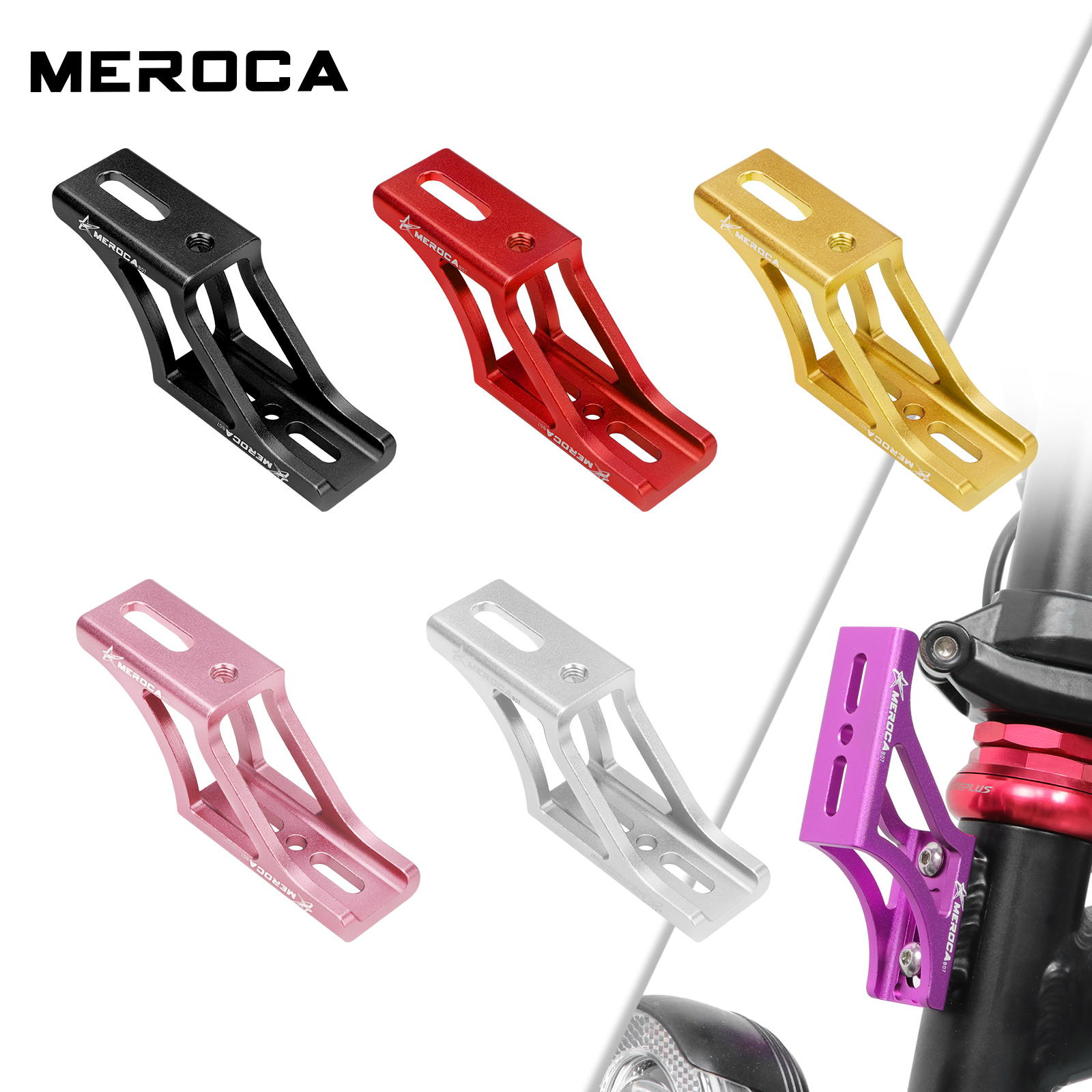 Bike Cargo Rack - Meroca Folding Bicycle Front Bag Raised