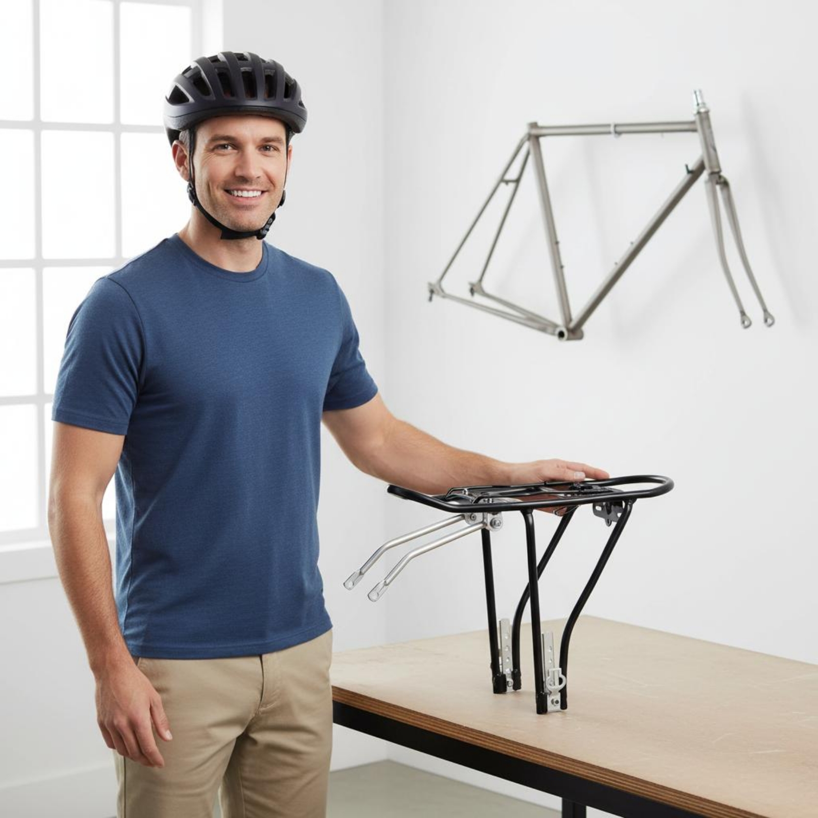 Folding Bike Rear Rack High Ca - Bike Cargo Rack 评论和价格