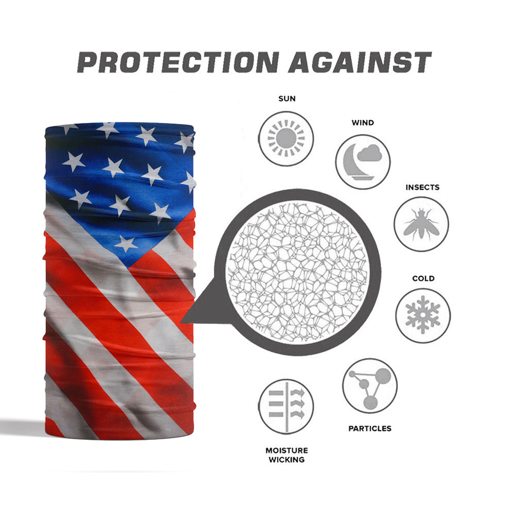 USA Flag Pattern Sun Protectiv - Cycling Headwear 评论和价格