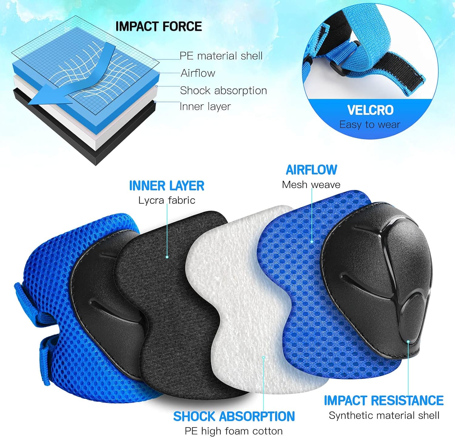 Kids Protective Gear Set Knee  - Cycling Protective Gear 评论和价格