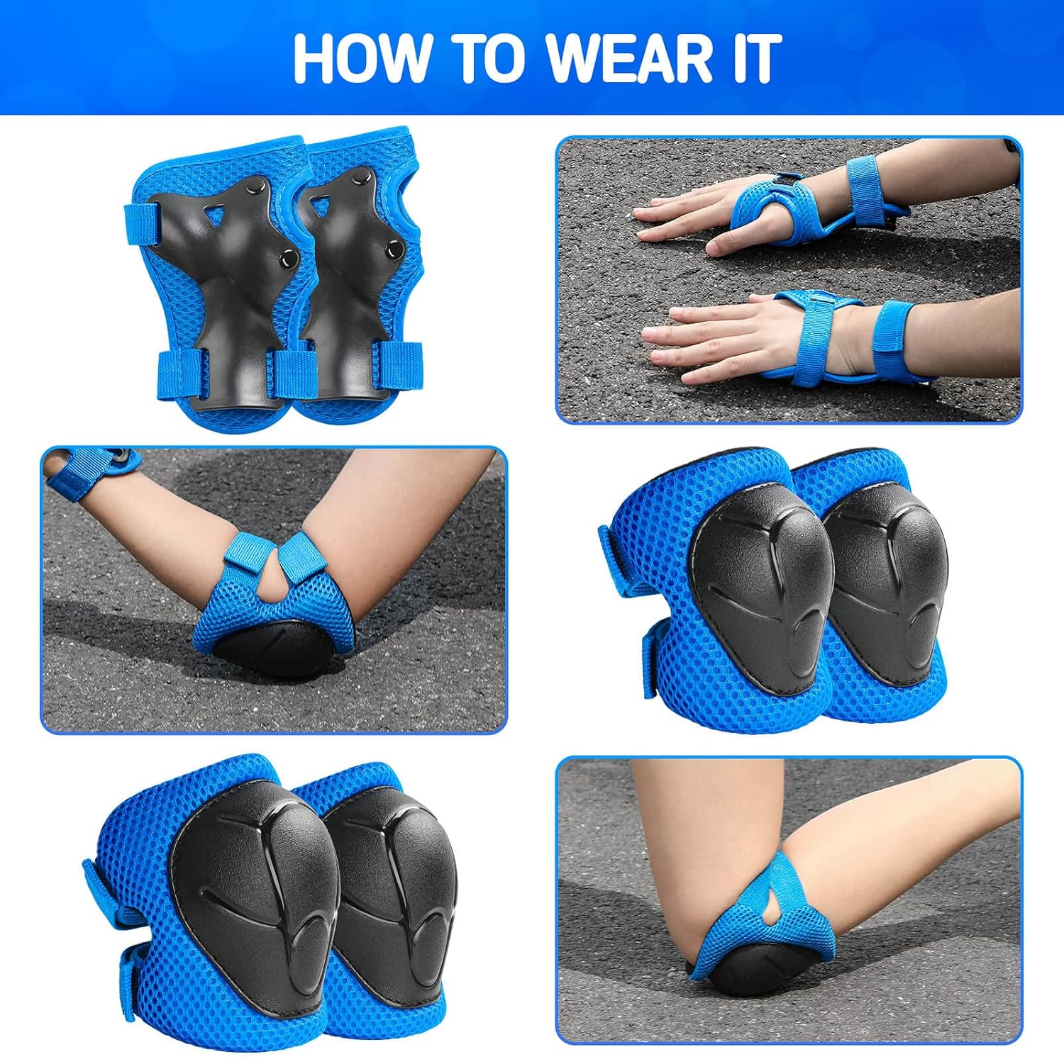 Kids Protective Gear Set Knee  - Cycling Protective Gear 评论和价格