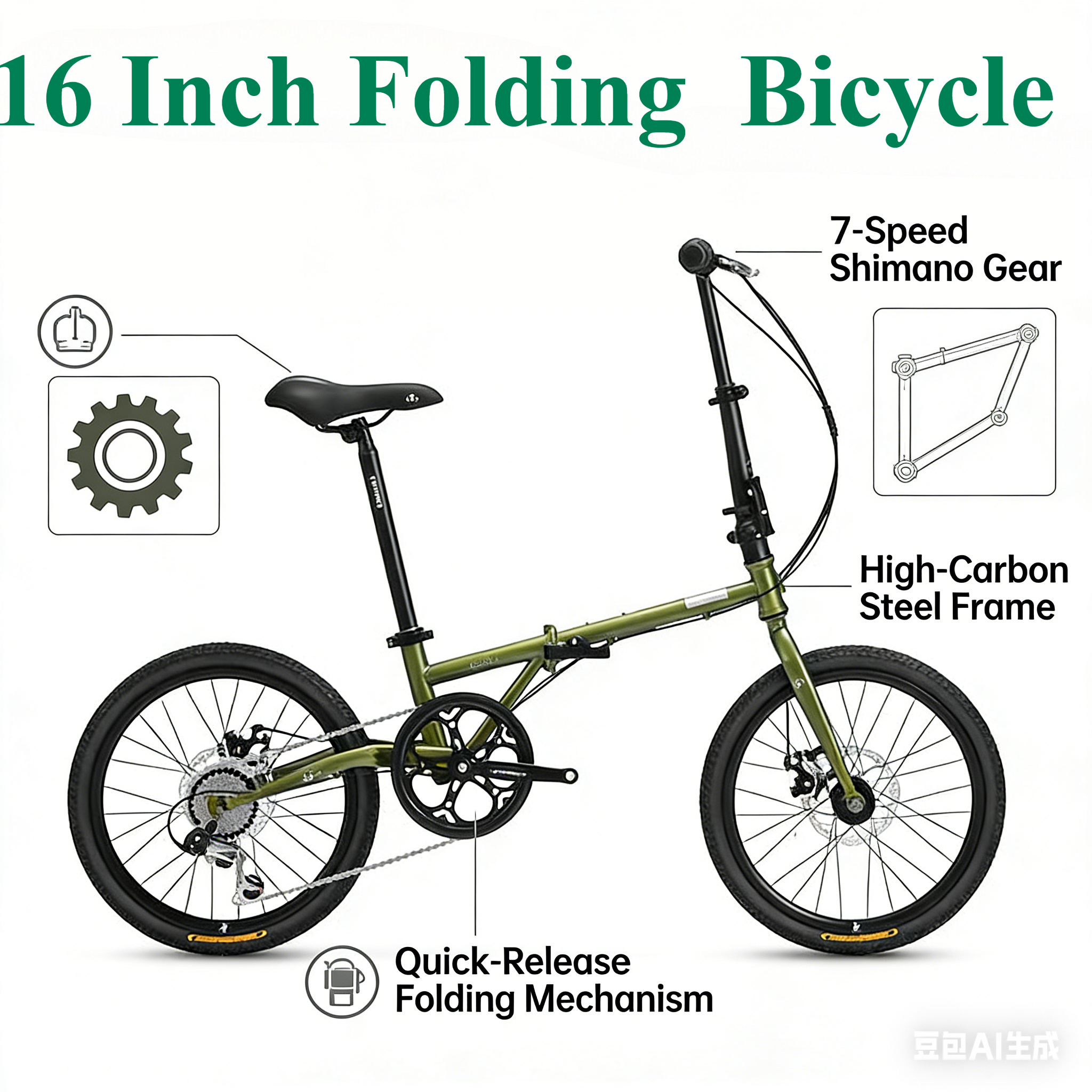 16 Inch Forever Folding Bike - - Ultra Cycling Gear 评论和价格