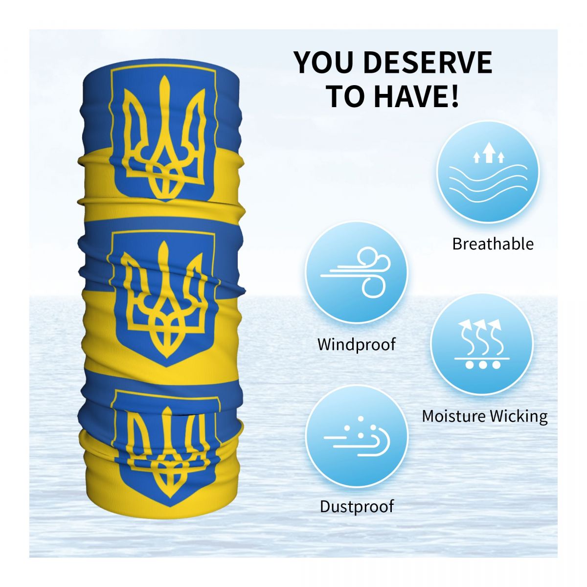 Ukraine Flag Bandana Neck Cove - Cycling Headwear 评论和价格