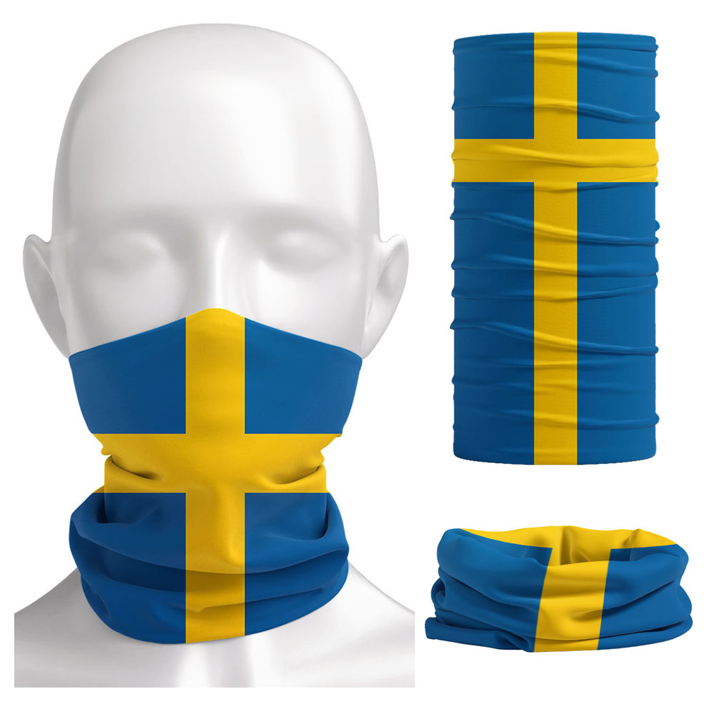 Sweden Flag Printed Bandana He - Cycling Headwear 评论和价格