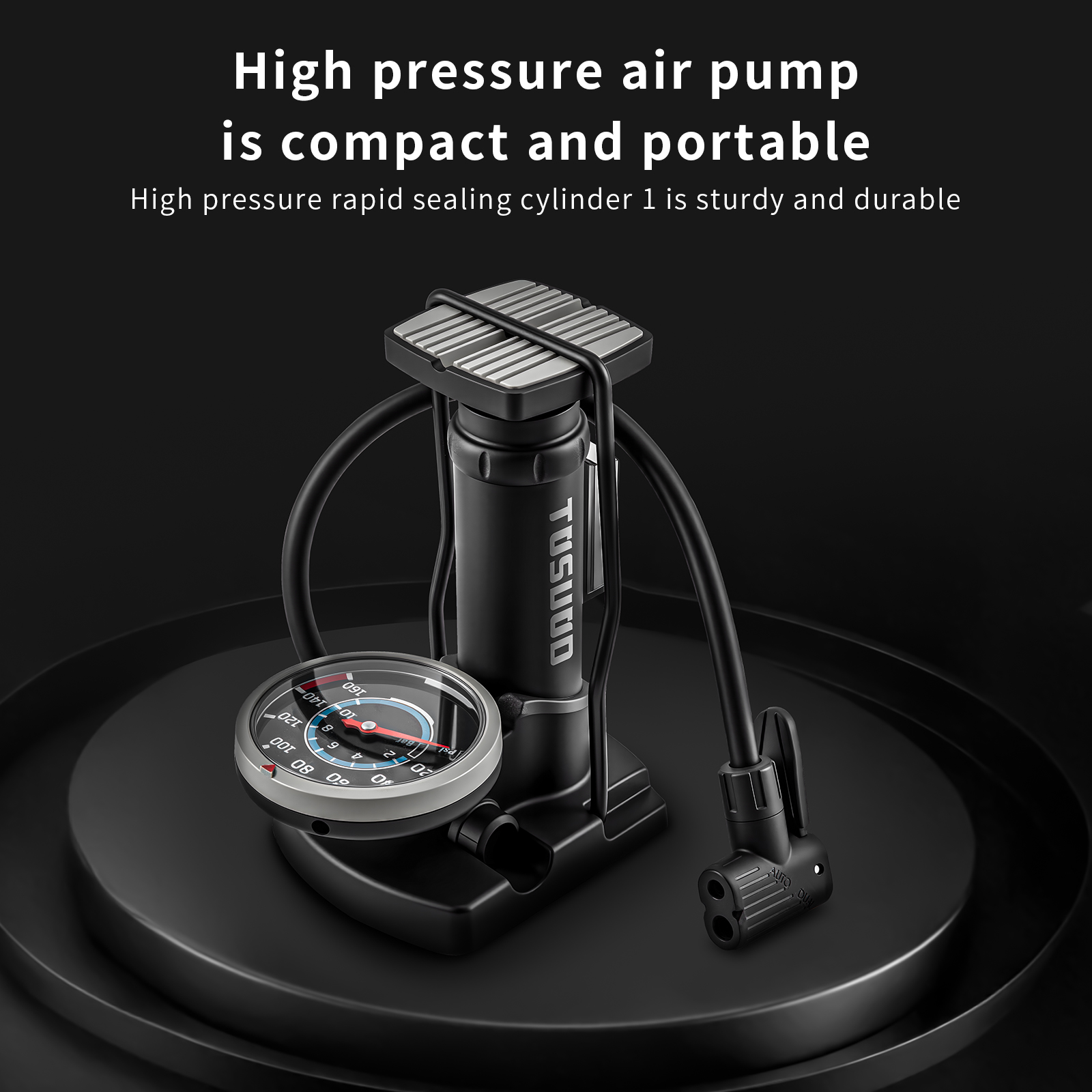 TOSUOD 160PSI Foot Pedal Pump  - Mtb Pedals 评论和价格