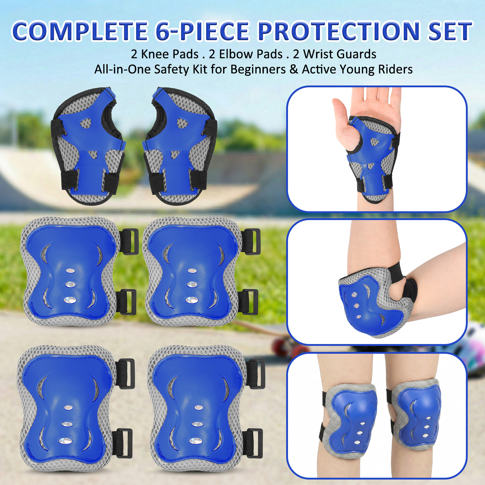 6 in 1 Knee Pads and Elbow Pad - Cycling Protective Gear 评论和价格