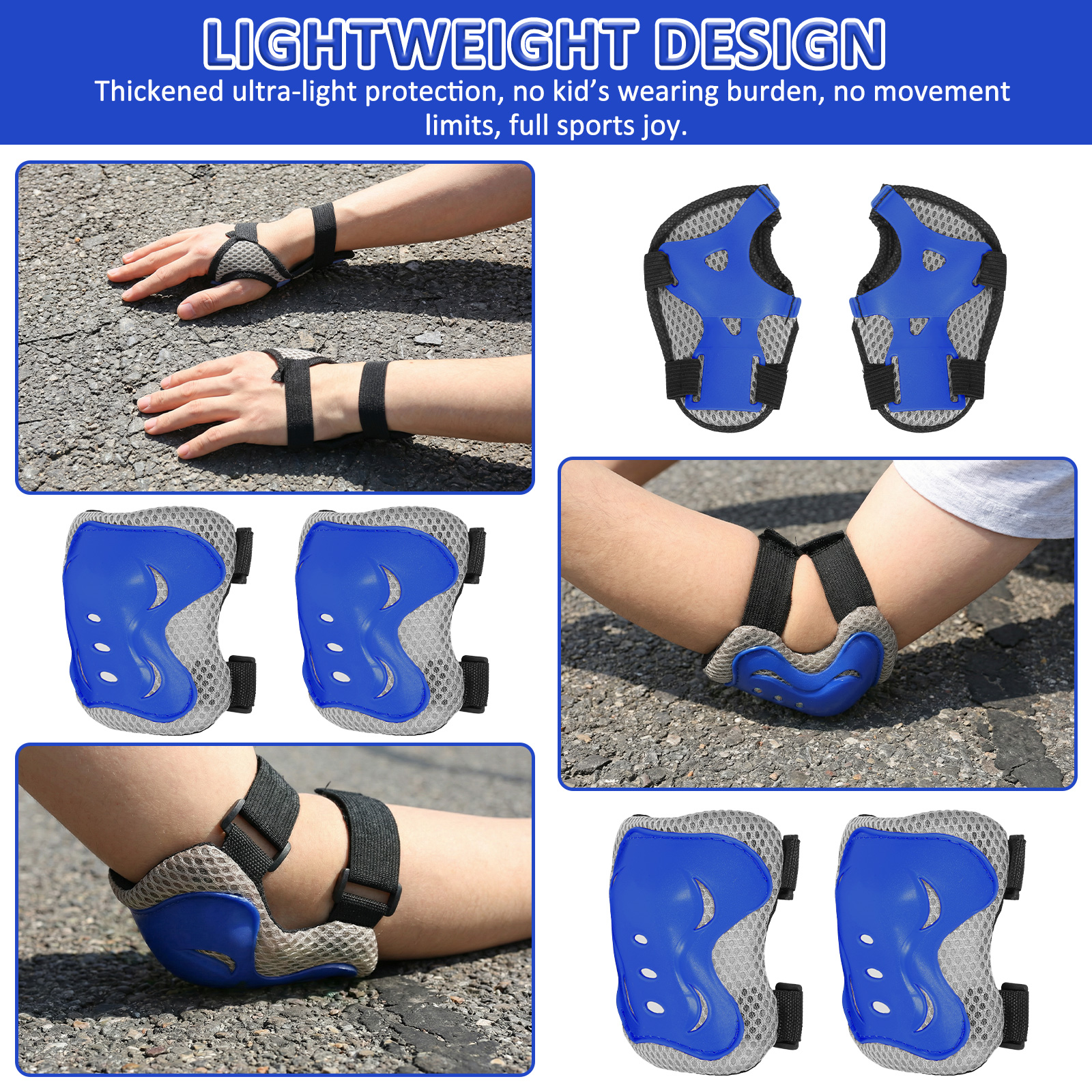 6 in 1 Knee Pads and Elbow Pad - Cycling Protective Gear 评论和价格