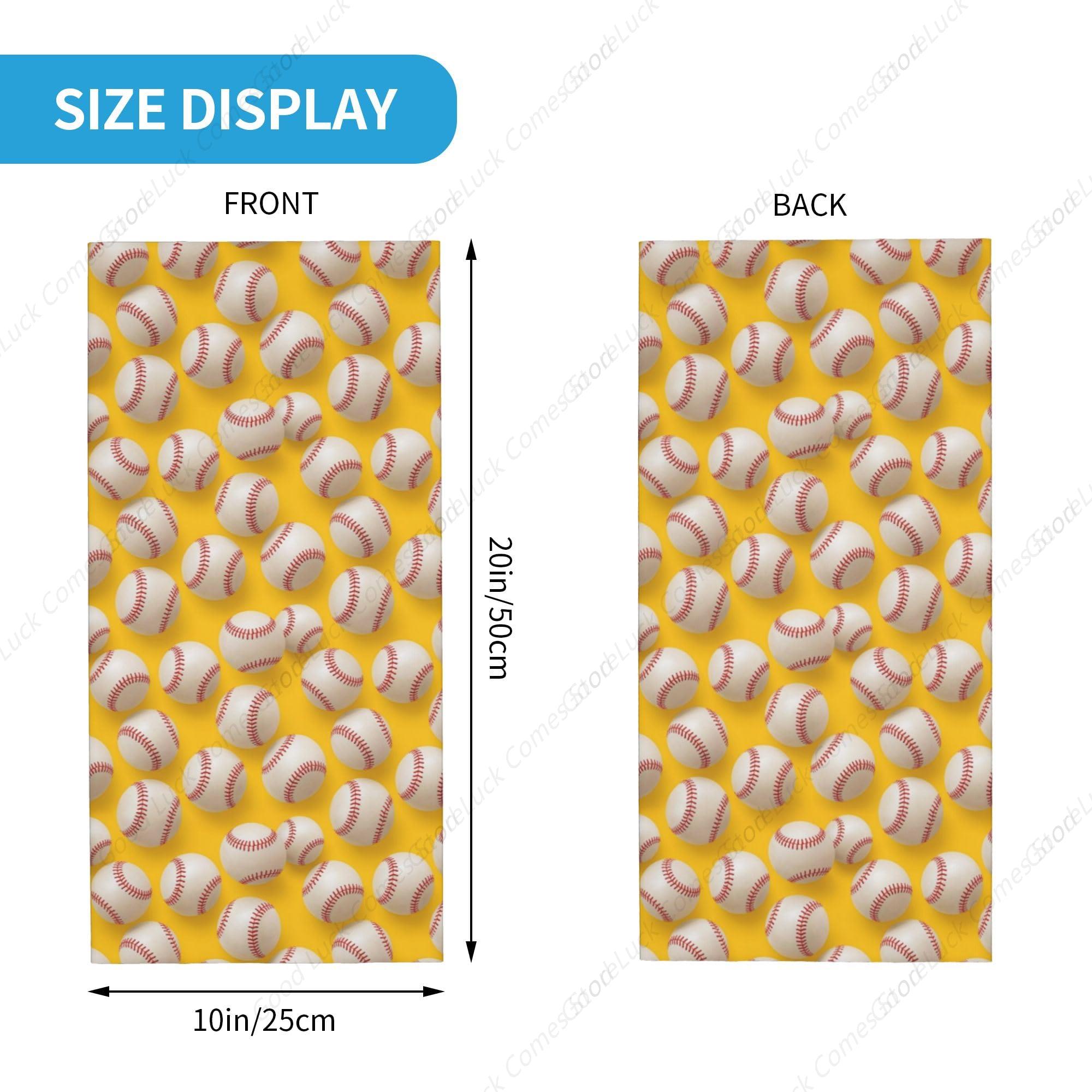 Yellow Softball Neck Gaiter Fa - Cycling Headwear 评论和价格