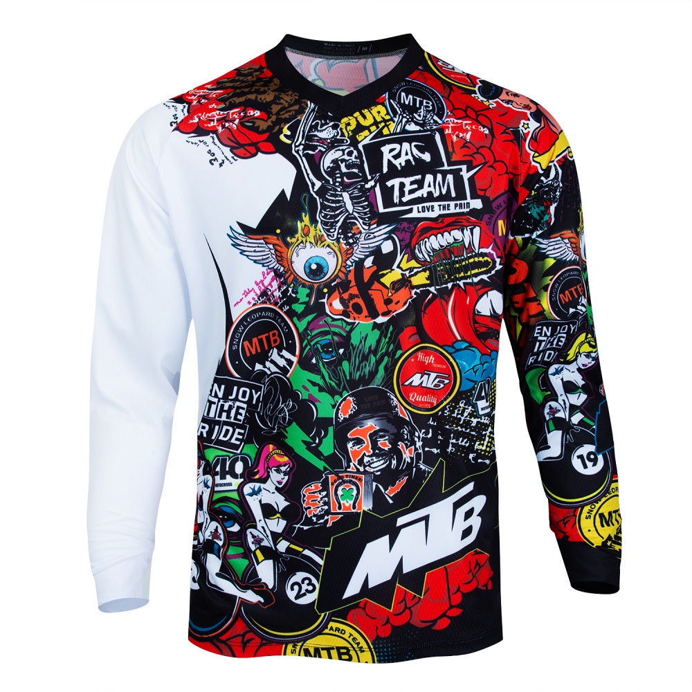 MTB Mountain Bike Long-Sleeve  - Cycling Jersey 评论和价格