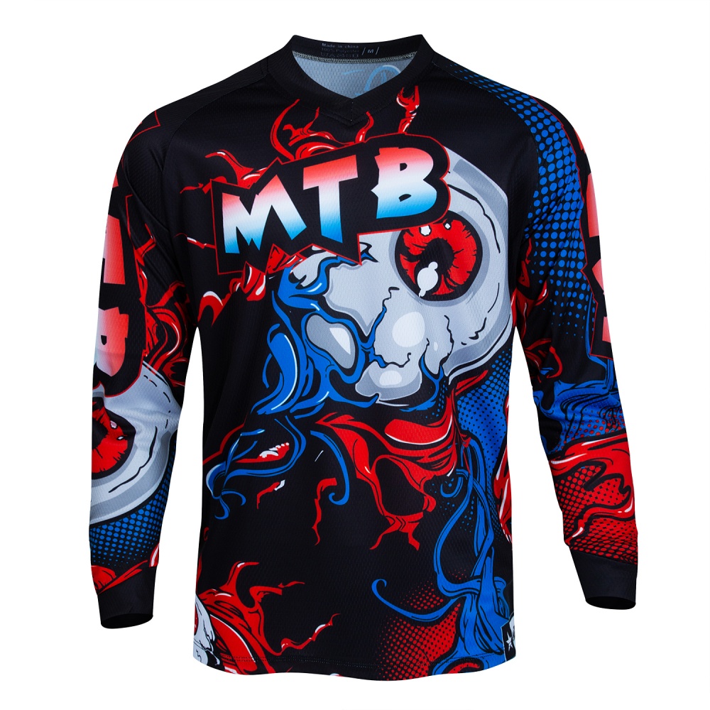 MTB Mountain Bike Long-Sleeve  - Cycling Jersey 评论和价格