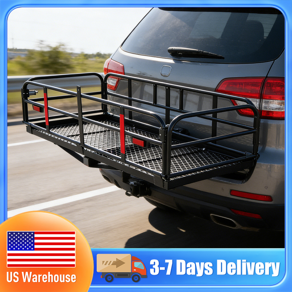 Heavy Duty Folding Trailer Hit - Bike Cargo Rack 评论和价格