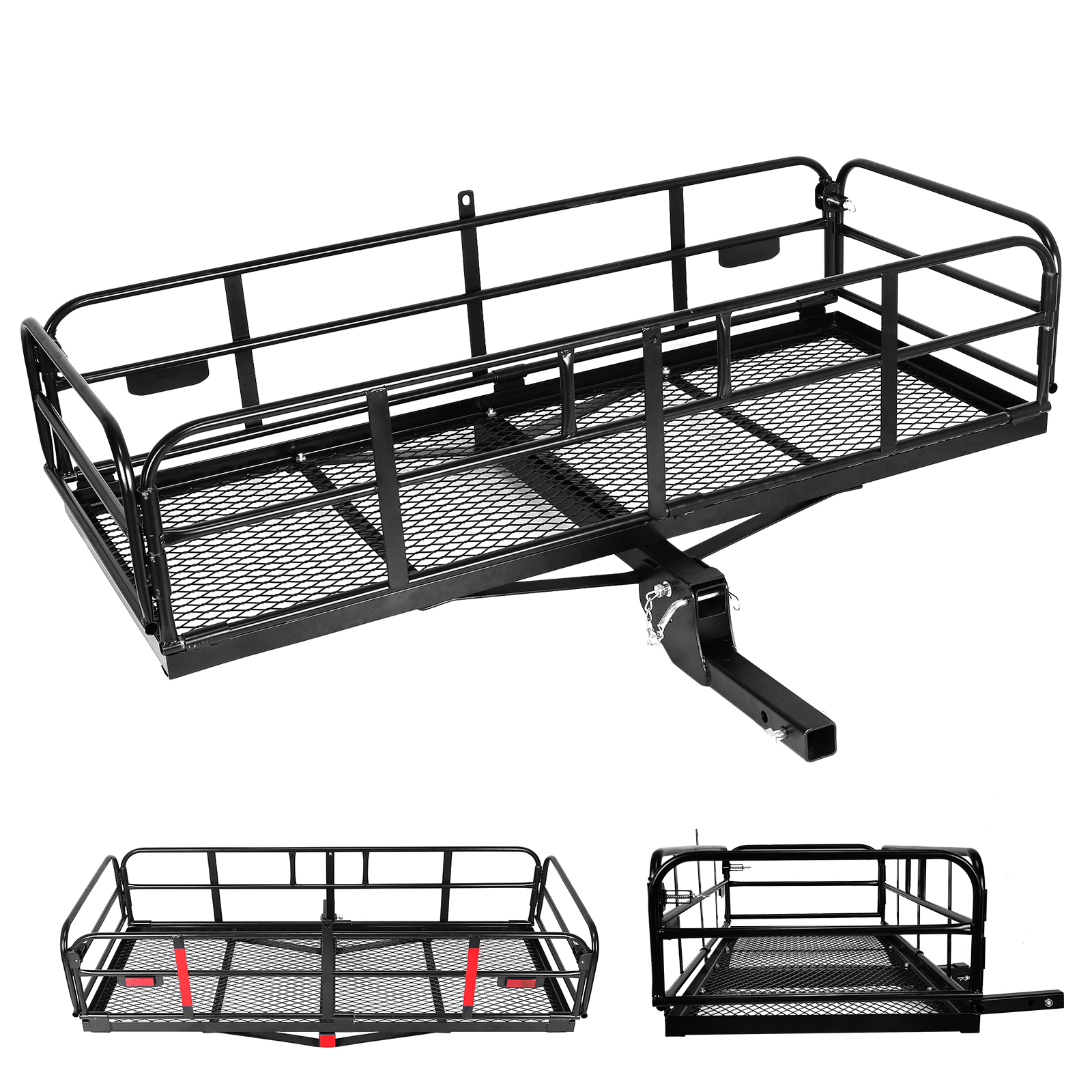 Heavy Duty Folding Trailer Hit - Bike Cargo Rack 评论和价格