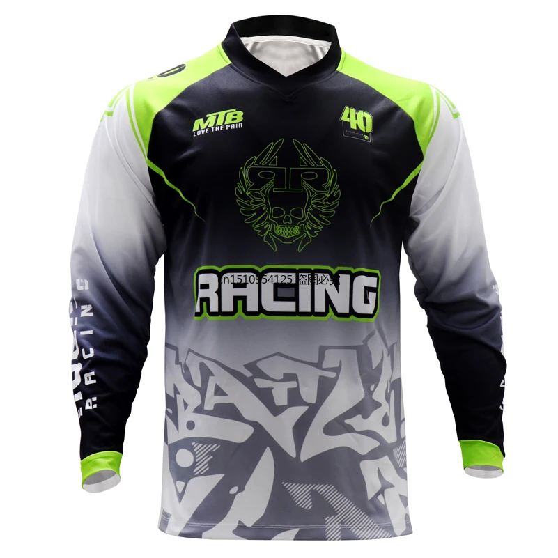 Long Sleeve Quick Dry MTB Jers - Cycling Jersey 评论和价格
