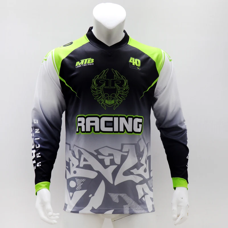 Long Sleeve Quick Dry MTB Jers - Cycling Jersey 评论和价格