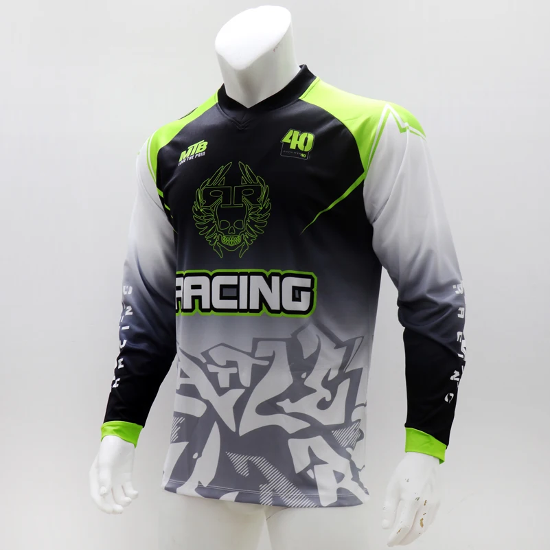 Long Sleeve Quick Dry MTB Jers - Cycling Jersey 评论和价格