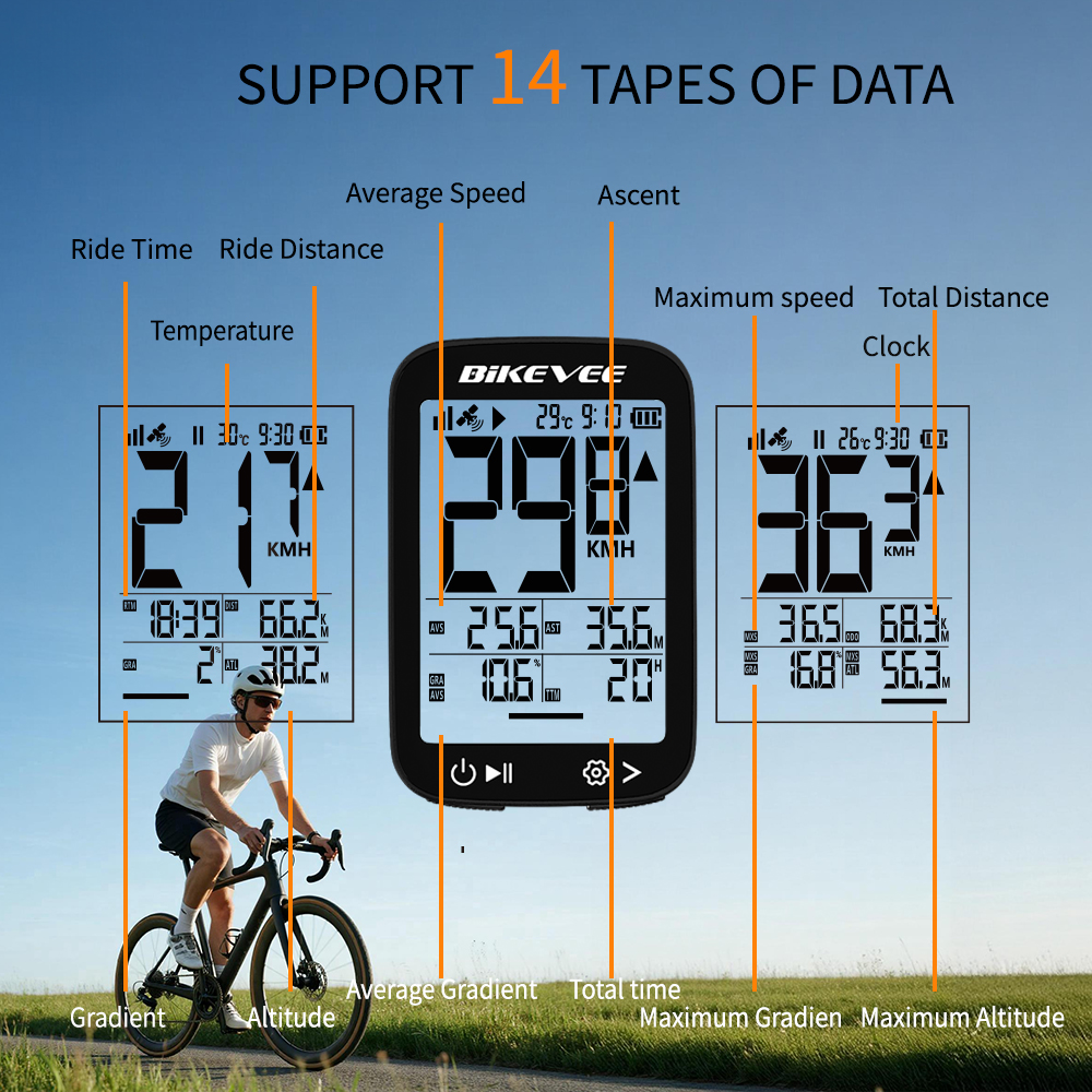 Bike Computer Waterproof Wirel - Cycling Gear Rack 评论和价格