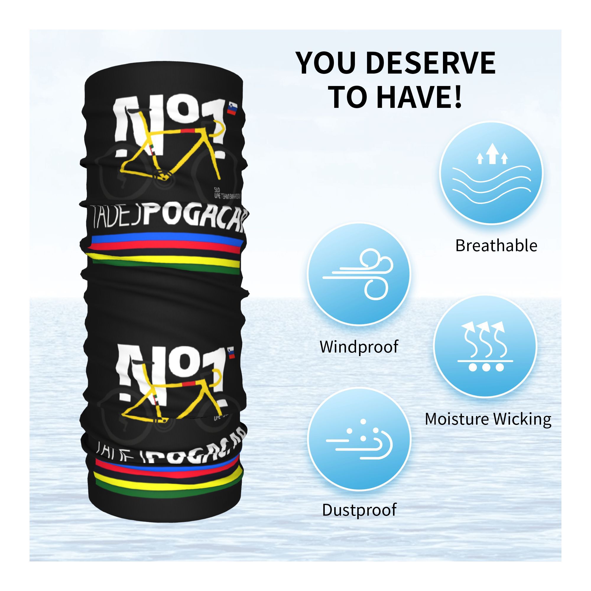 Tadej Pogacar Bicycling  Banda - Cycling Headwear 评论和价格