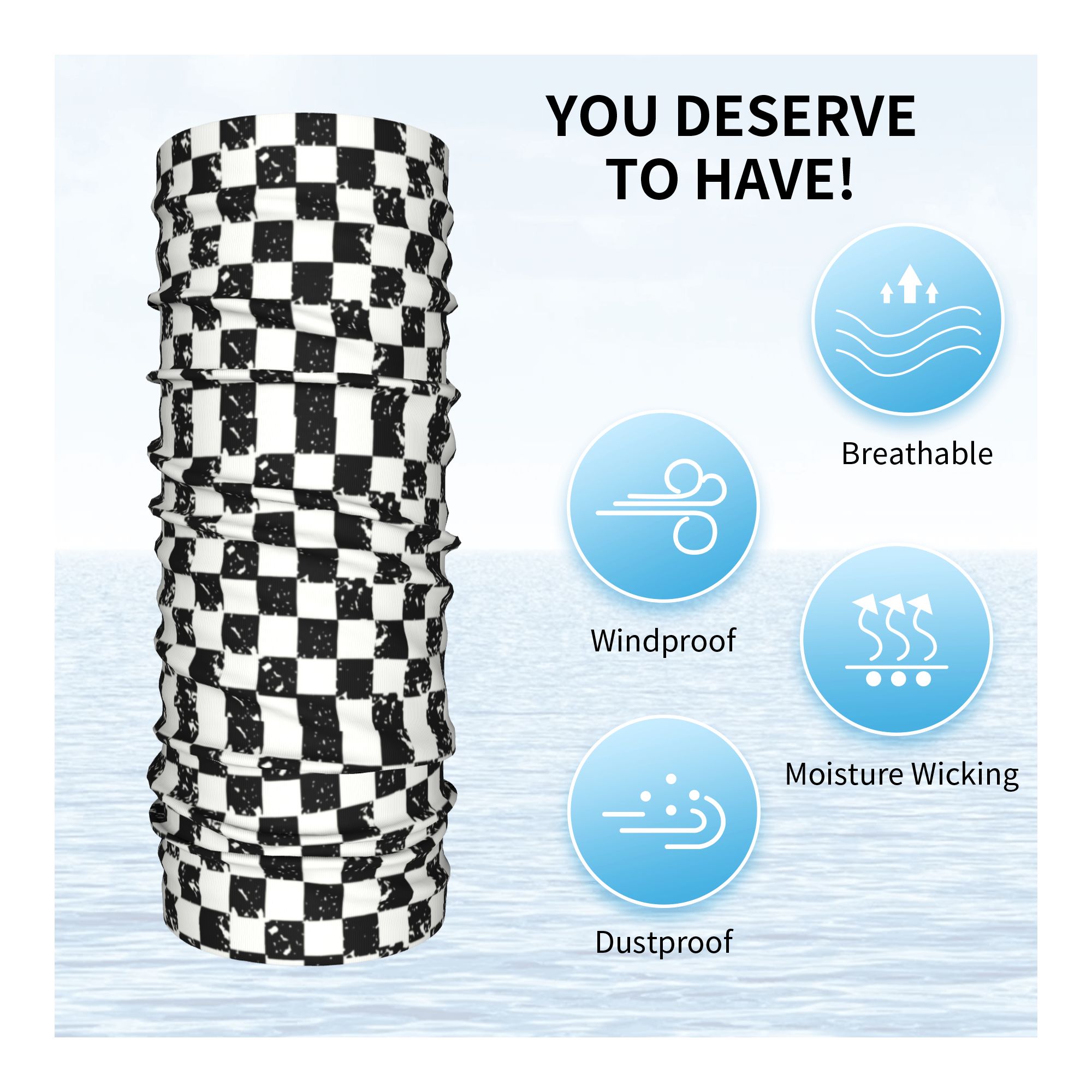 Custom Retro Checkered Flag Wi - Cycling Headwear 评论和价格