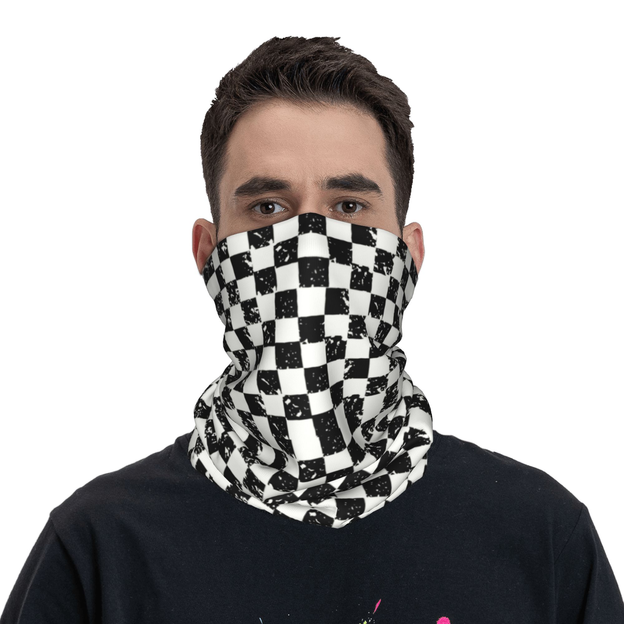 Custom Retro Checkered Flag Wi - Cycling Headwear 评论和价格