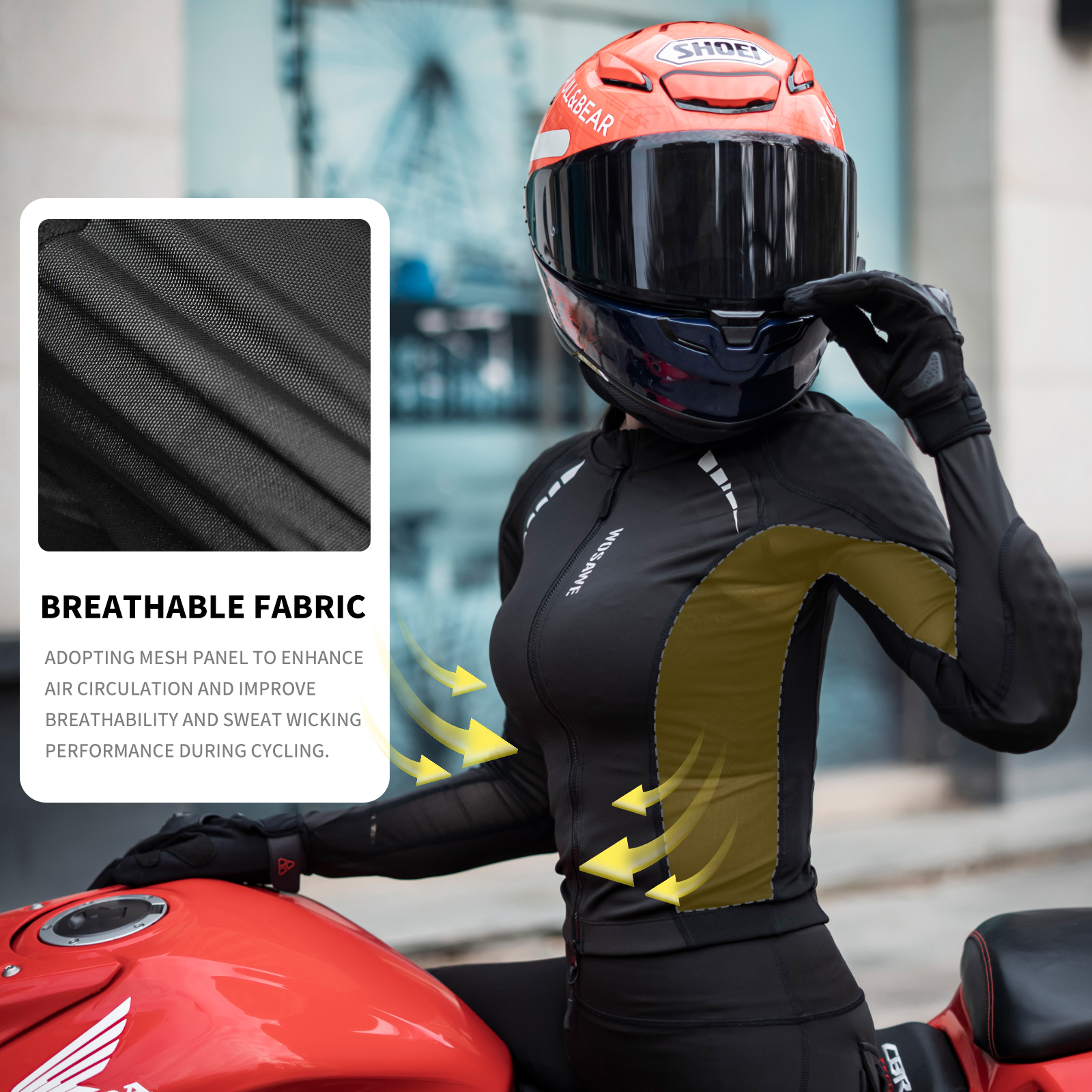 WOSAWE Women Motorcycle Jacket - Cycling Gear Apparel 评论和价格