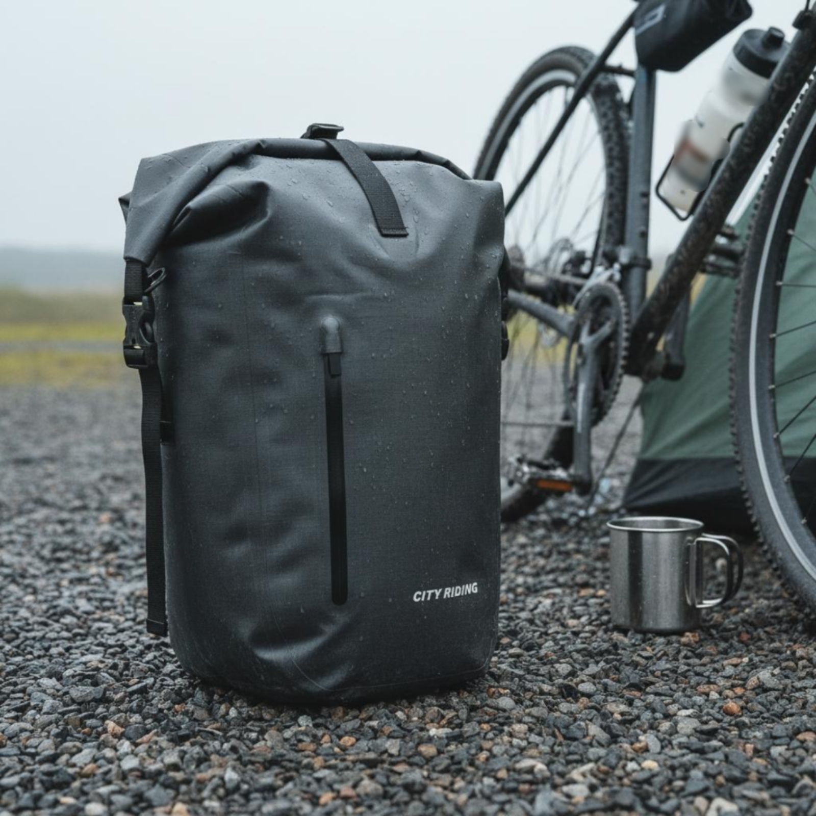 Waterproof Rear Rack Bag 600D  - Cycling Gear Rack 评论和价格