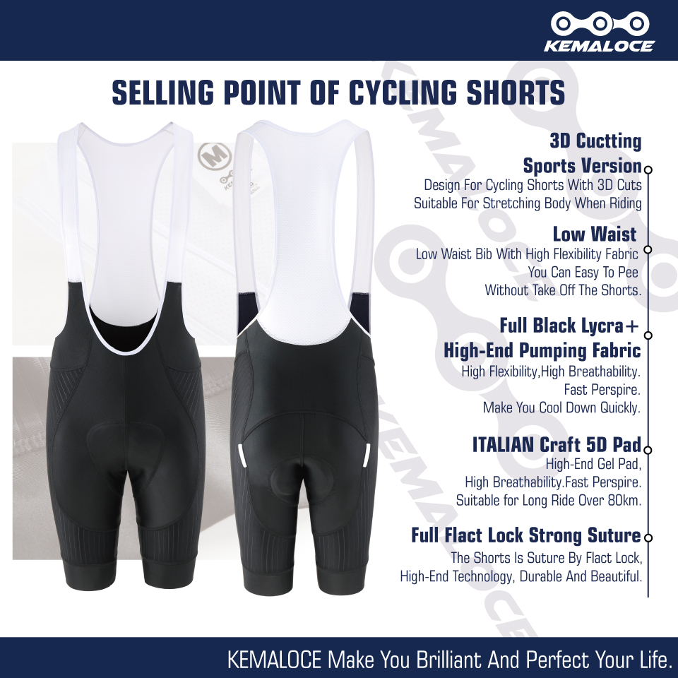 KEMALOCE Black Cycling Bib Sho - Cycling Gear Rapha 评论和价格