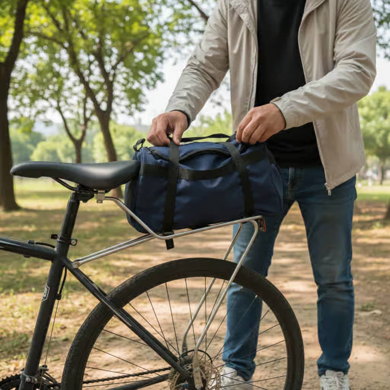 Bike Rear Rack Easy Installati - Bike Cargo Rack 评论和价格