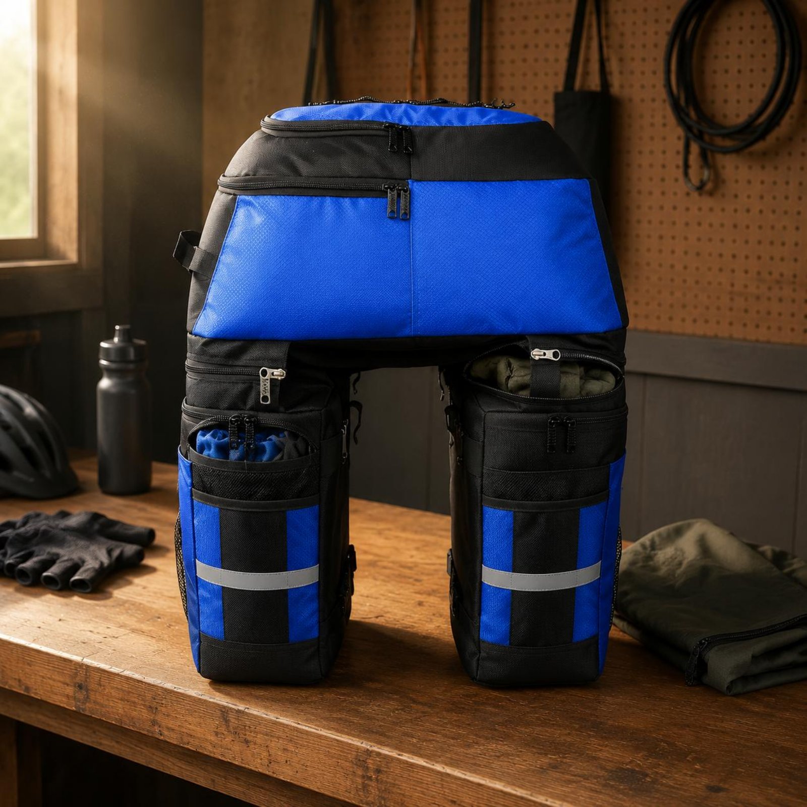 Rear Rack Pannier Bag Rain Cov - Cycling Gear Rack 评论和价格