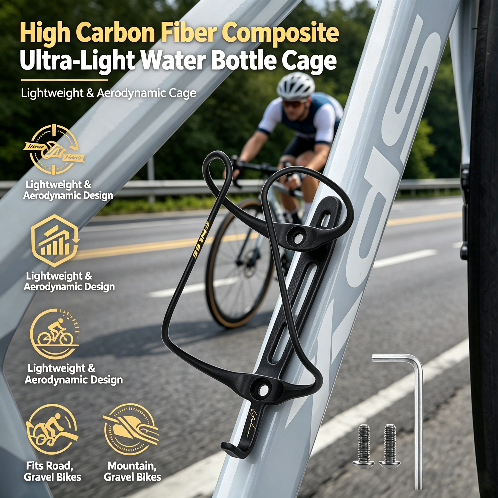 Ultralight Carbon Fiber Compos - Cycling Gear Gravel 评论和价格